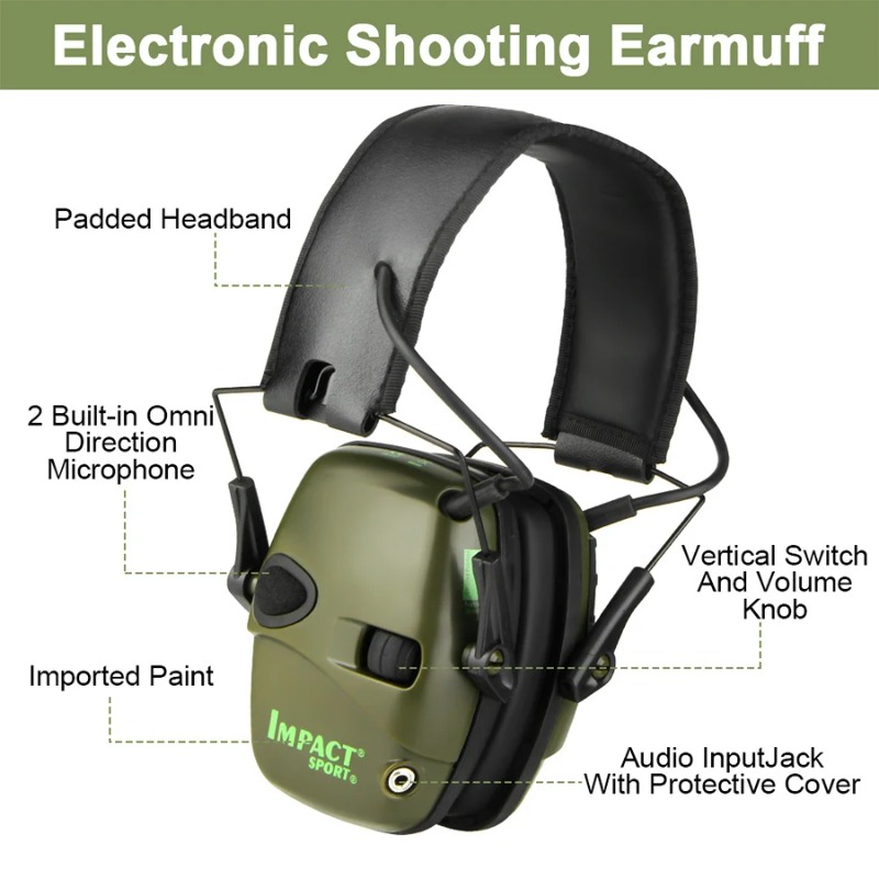 سماعة أذن تكتيكية إلكترونية لل - مراجعة Shooting Ear Muff وسعره