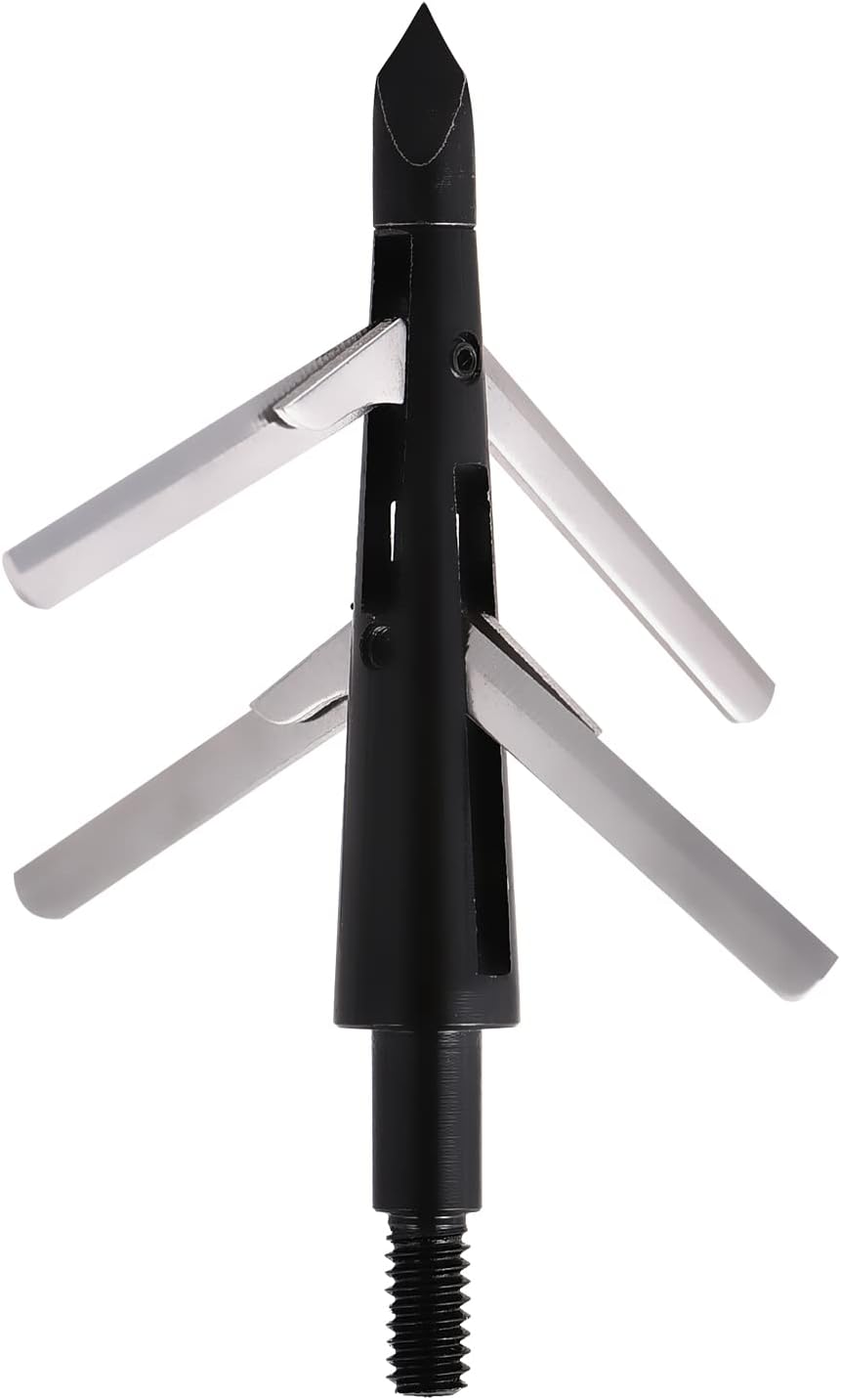 6PK رؤوس صيد بوزن 100 جرين مع  - مراجعة Crossbow Bolt Broadhead وسعره